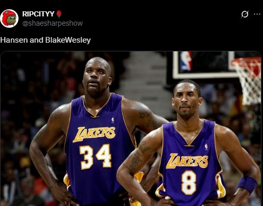 拓媒晒奥尼尔&科比合照调侃:今天的杨瀚森和布雷克-韦斯利 拓媒晒奥尼尔&科比合照调侃:今天的杨瀚森和布雷克-韦斯利